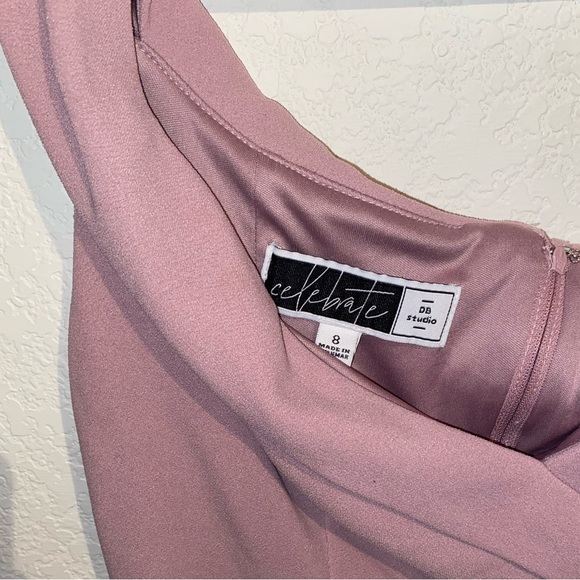 David’s Bridal Stretch Crepe Off-The-Shoulder Bridesmaids Dress | Size 8 - Picture 3 of 3